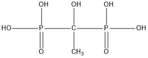 羟基乙叉二膦酸(HEDP)结构式